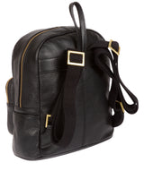 'Lois' Black Leather Backpack image 5