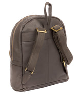 'Lois' Grey Leather Backpack image 3