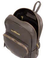'Lois' Grey Leather Backpack image 4