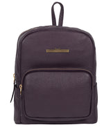 'Lois' Plum Leather Backpack image 1