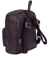 'Lois' Plum Leather Backpack image 4