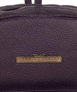 'Lois' Plum Leather Backpack image 7