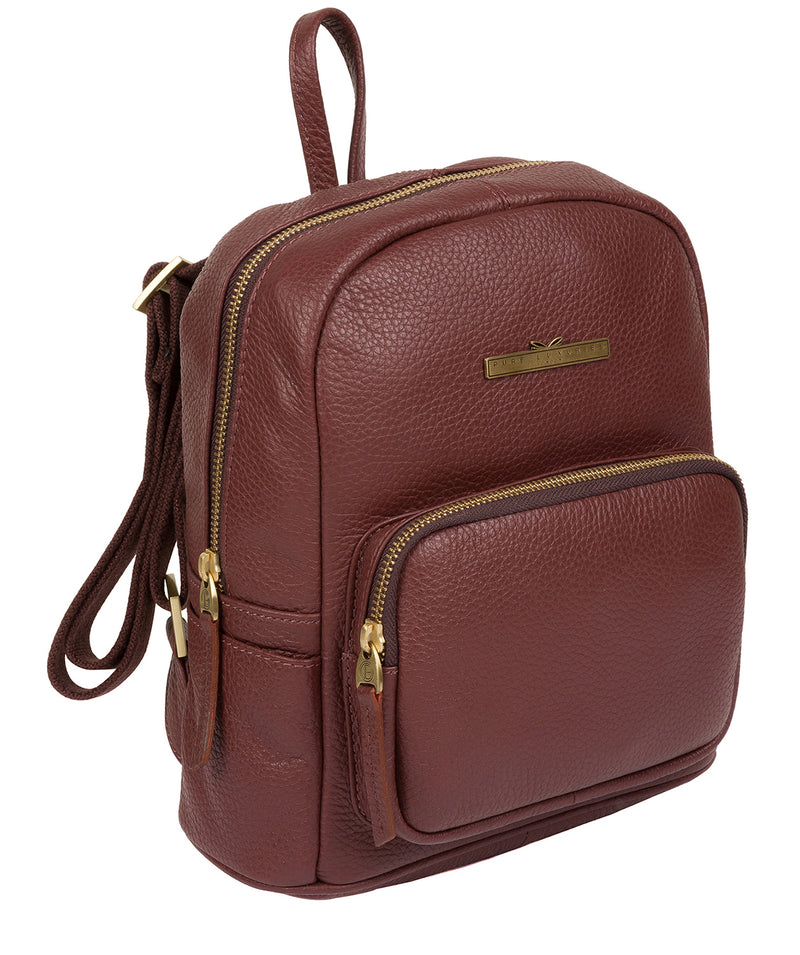'Lois' Port Leather Backpack