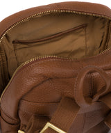 'Lois' Tan Leather Backpack