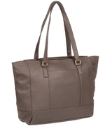 'Goldie' Grey Leather Tote Bag image 3