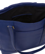 'Goldie' Navy Leather Tote Bag image 6