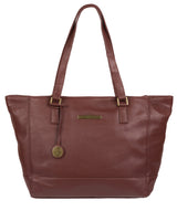 'Goldie' Port Leather Tote Bag
