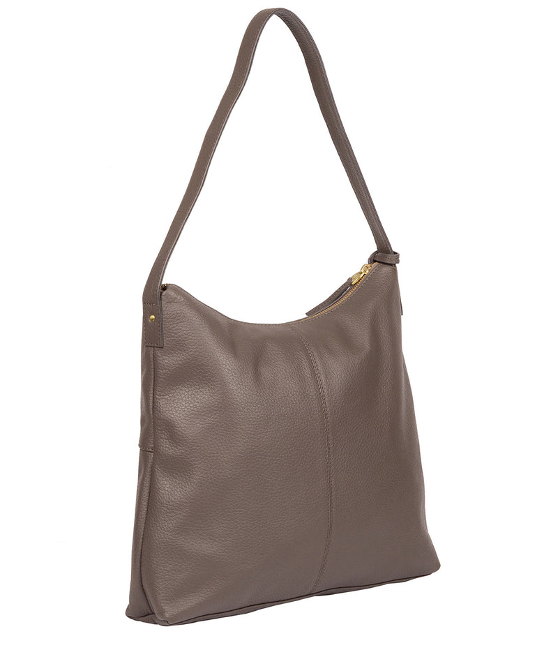 'Irena' Grey Leather Shoulder Bag image 3