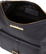 'Irena' Midnight Blue Leather Shoulder Bag image 4