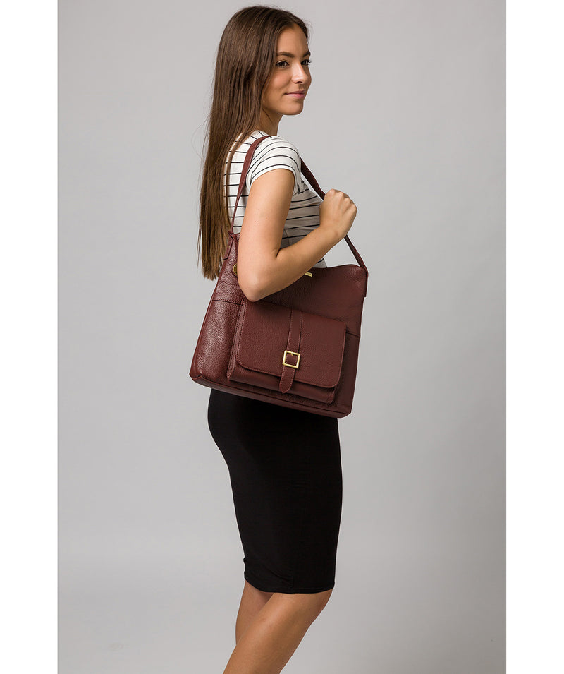 'Irena' Port Leather Shoulder Bag image 2