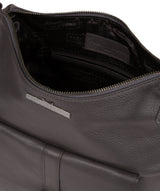 'Irena' Slate Leather Shoulder Bag Pure Luxuries London