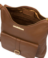 'Irena' Tan Leather Shoulder Bag image 4