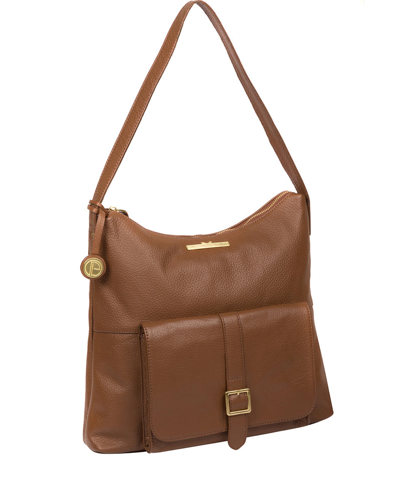 'Irena' Tan Leather Shoulder Bag image 5