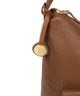 'Irena' Tan Leather Shoulder Bag image 6