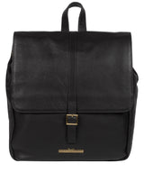 'Maryam' Black Leather Backpack image 1