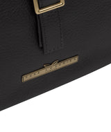 'Maryam' Black Leather Backpack image 6