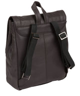'Maryam' Slate Leather Backpack