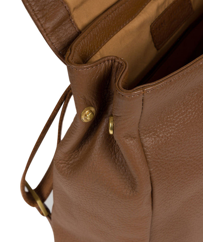 'Maryam' Tan Leather Backpack image 5