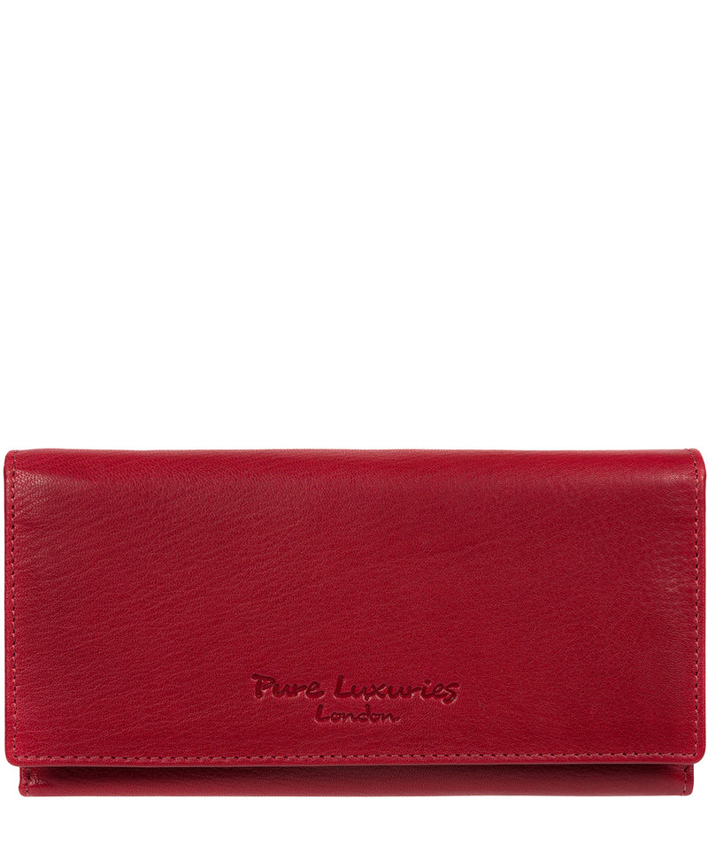 'Mayfair' Cherry Red Leather Purse