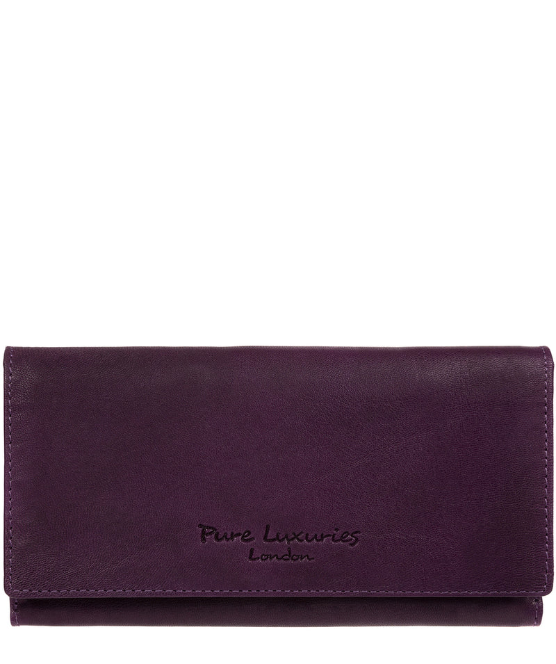 'Mayfair' Purple Leather Purse