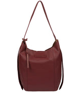 'Hoxton' Burgundy Leather Shoulder Bag image 1