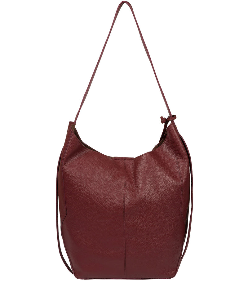 'Hoxton' Burgundy Leather Shoulder Bag image 3