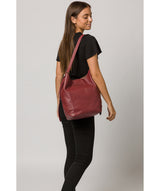 'Hoxton' Burgundy Leather Shoulder Bag image 2