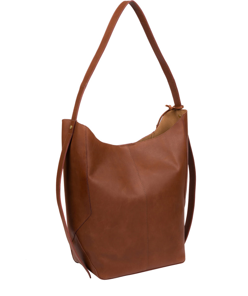 'Hoxton' Cognac Leather Shoulder Bag image 3