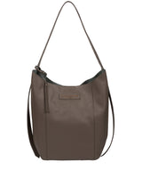 'Hoxton' Grey Leather Shoulder Bag image 1