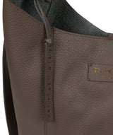 'Hoxton' Grey Leather Shoulder Bag image 6
