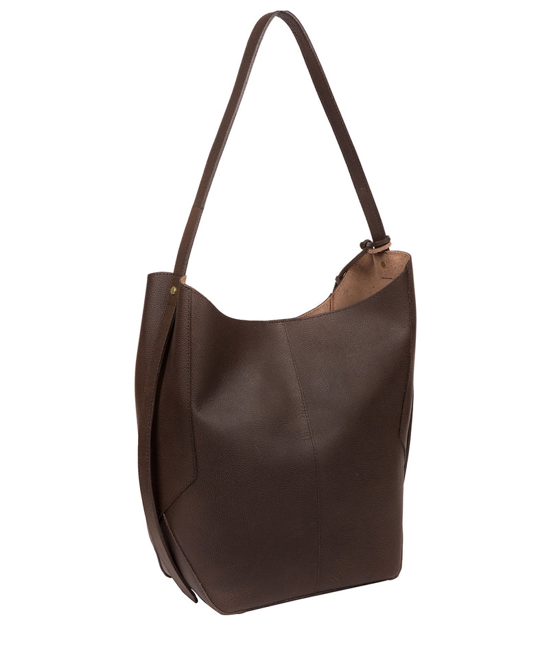 'Hoxton' Hickory Leather Shoulder Bag image 3