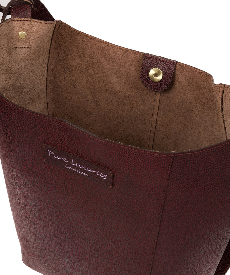'Hoxton' Oxblood Leather Shoulder Bag image 4