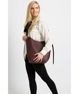 'Hoxton' Oxblood Leather Shoulder Bag image 2