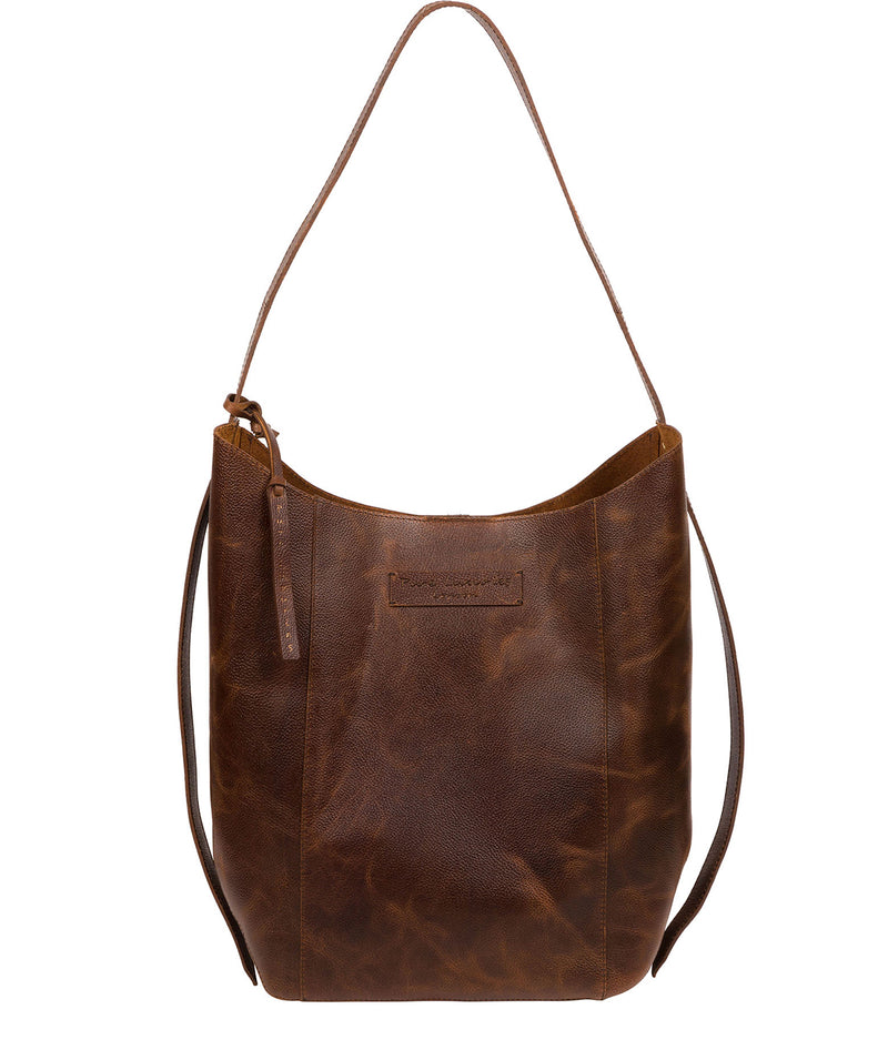 'Hoxton' Vintage Brown Leather Shoulder Bag image 1