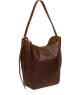 'Hoxton' Vintage Brown Leather Shoulder Bag image 5