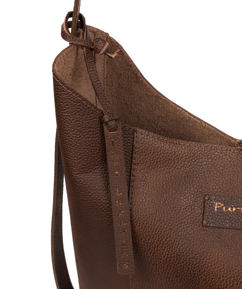 'Hoxton' Vintage Brown Leather Shoulder Bag image 6