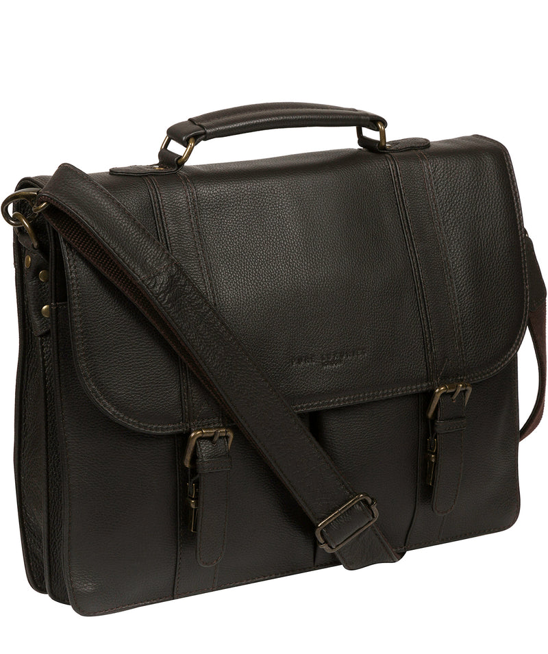 'Baxter' Brown Leather Work Bag image 6