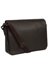 'Sanderson' Brown Leather Messenger Bag image 5