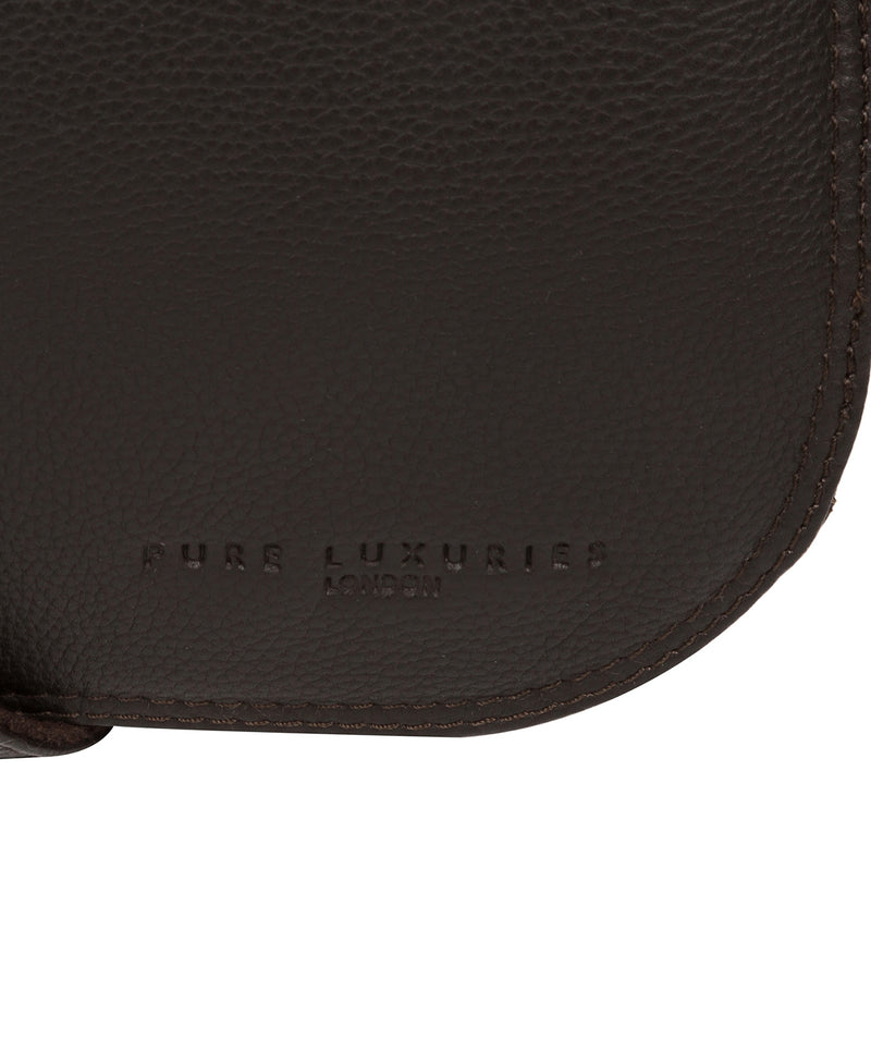 'Jefferson' Brown Leather Messenger Bag image 6