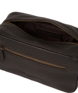'Jetty' Brown Leather Washbag image 4