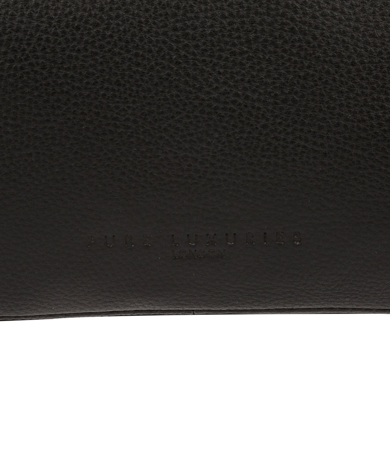 'Fender' Black Leather Washbag image 6