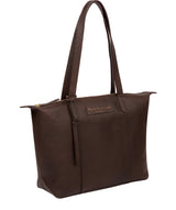 'Oval' Hickory Leather Tote Bag image 5