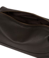 'Joggle' Brown Leather Washbag image 4