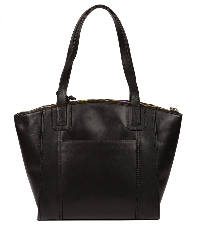 'Ashbourne' Vintage Black Leather Handbag image 3