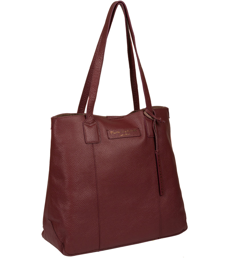 'Ruxley' Burgundy Leather Tote Bag image 5