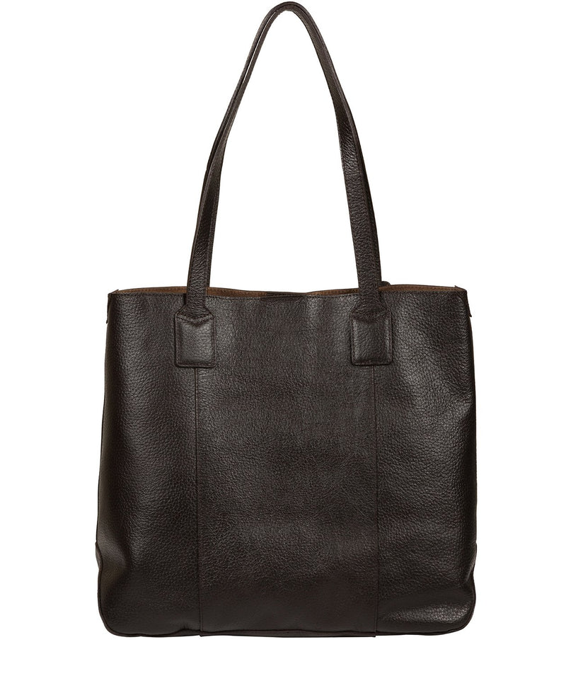 'Ruxley' Dark Brown Leather Tote Bag