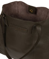 'Ruxley' Hunter Green Leather Tote Bag image 4