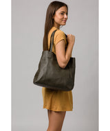 'Ruxley' Hunter Green Leather Tote Bag image 2