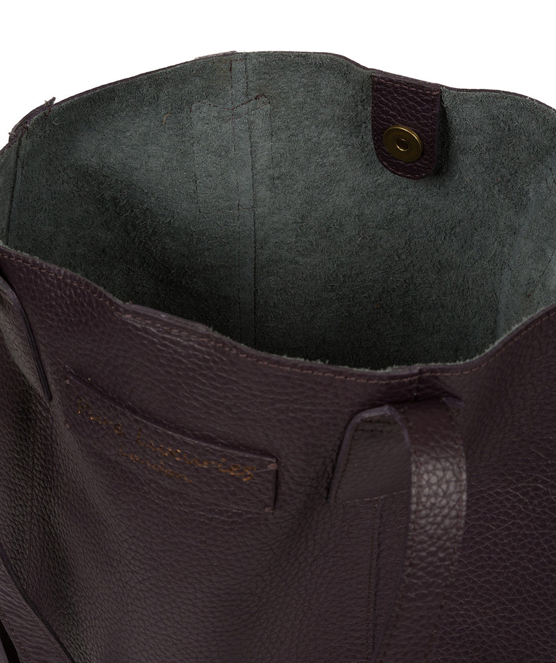 'Ruxley' Plum Leather Tote Bag image 4