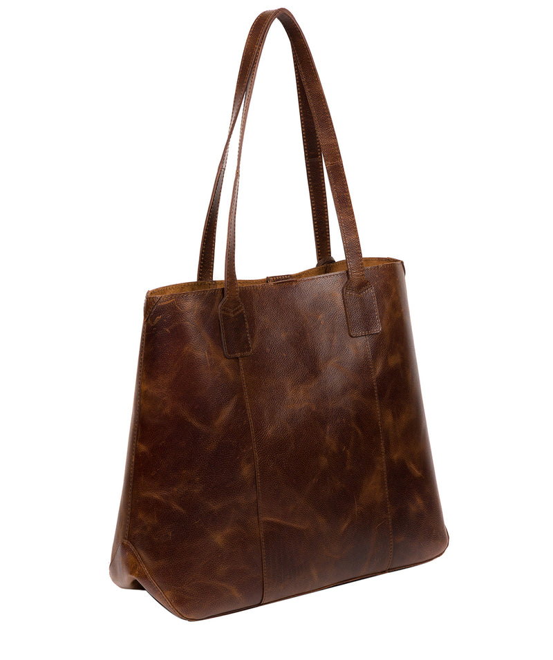 'Ruxley' Vintage Brown Leather Tote Bag Pure Luxuries London